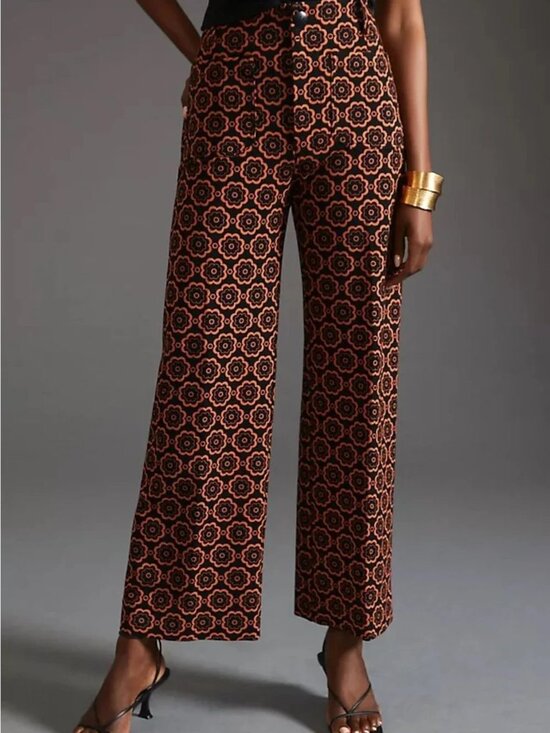 Anthropologie Pants - Anthropologie Maeve The Colette High-Rise Wide-Leg Retro Pants 34